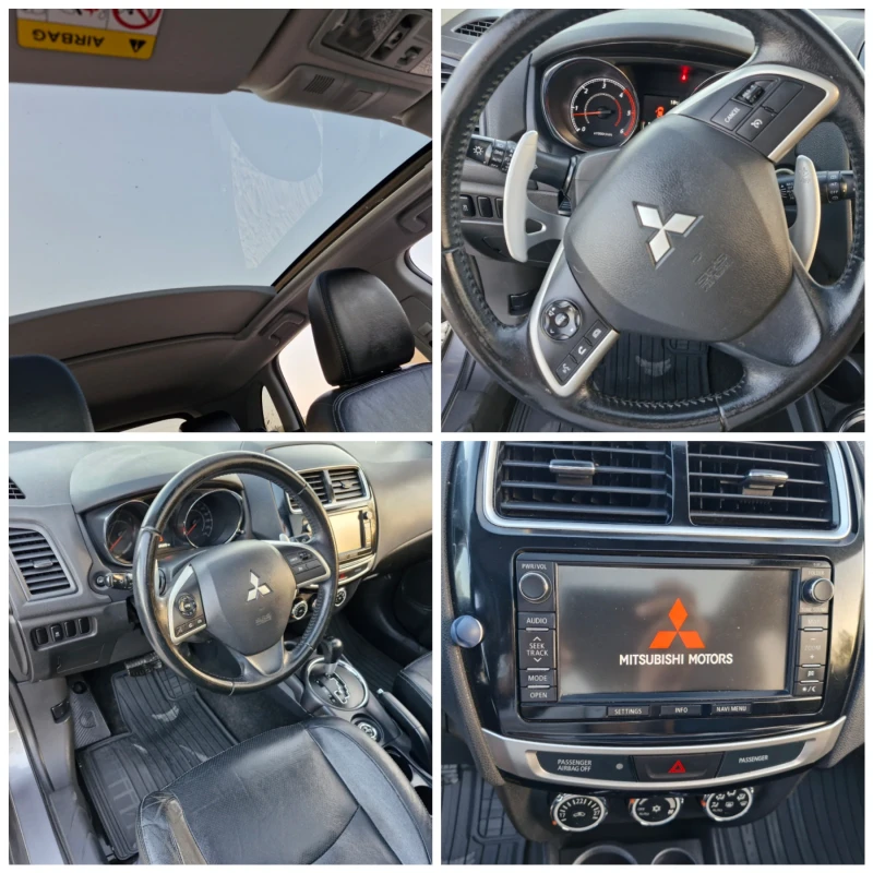 Mitsubishi ASX 2, 2* 150* 4WD* NAVI* XENON* PANO* КОЖА* FACE* AUT, снимка 15 - Автомобили и джипове - 47751658