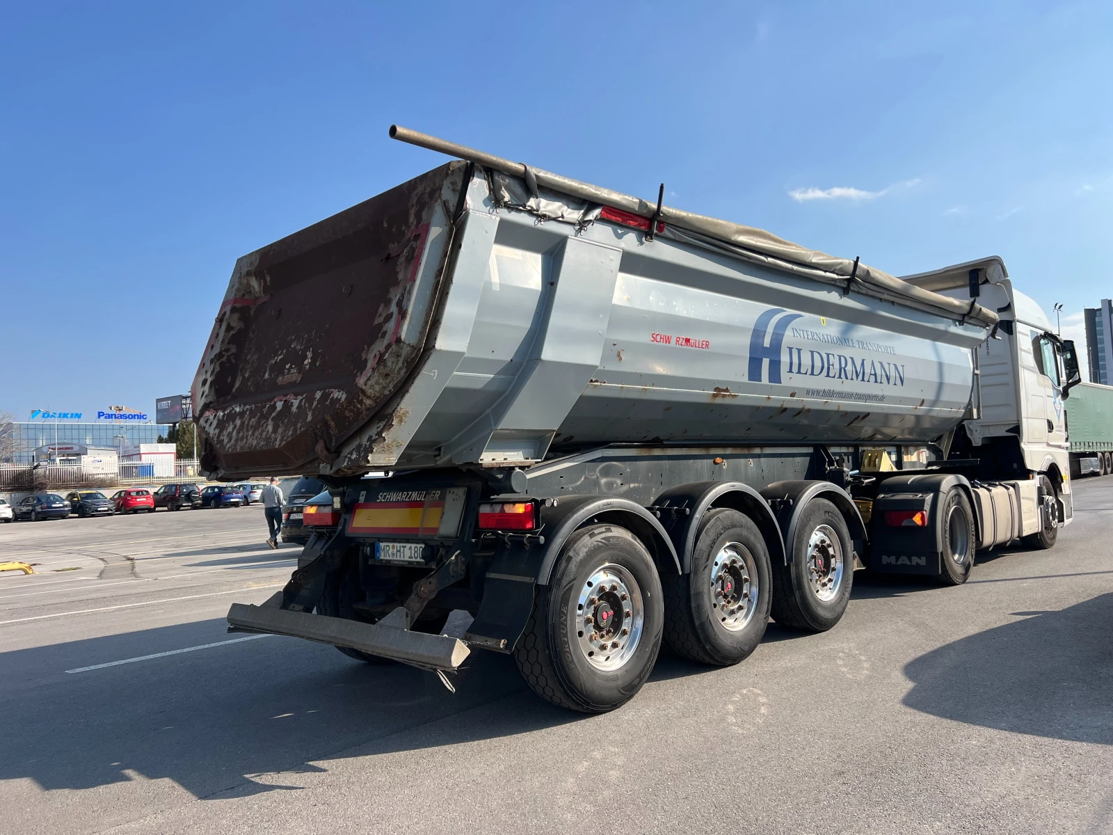 Полуремарке Schwarzmuller 6050кг, 25м3, ALCOA, боге, снимка 7 - Ремаркета - 53736309