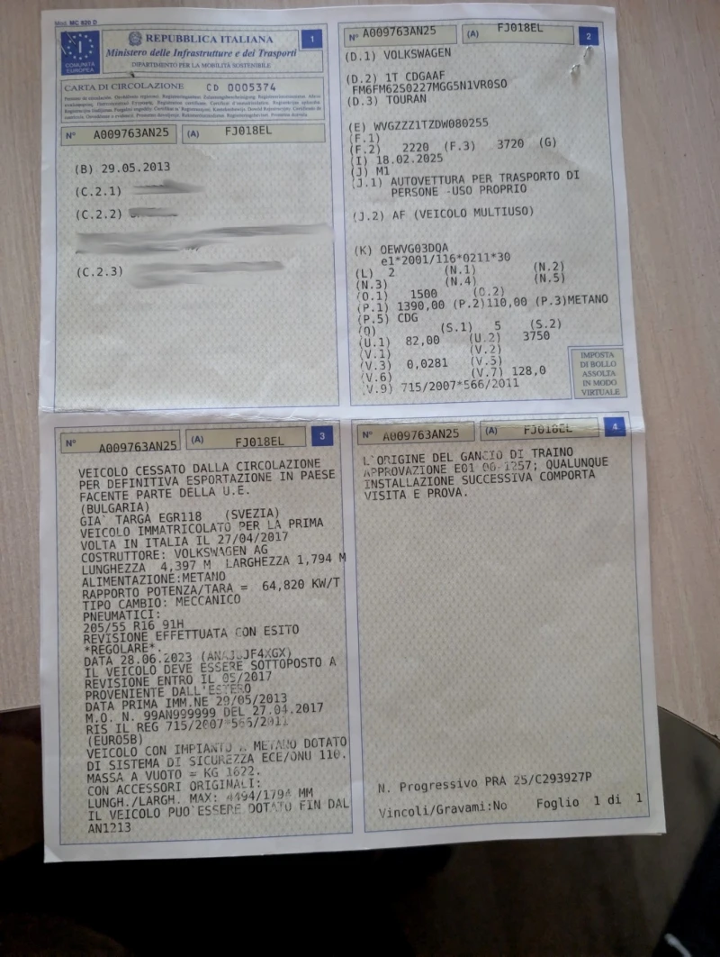 VW Touran 1.4TSi EcoFuel 2013г.Подгрев, снимка 17 - Автомобили и джипове - 51125107