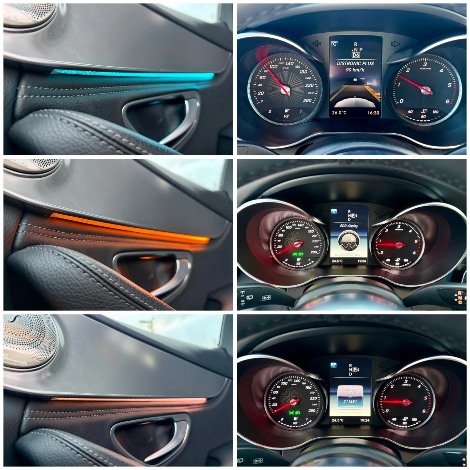 Mercedes-Benz C 220 AMG PACKET PREMIUM DISTRONIC PLUS HEAD UP 7GTRONIC, снимка 15 - Автомобили и джипове - 56089712