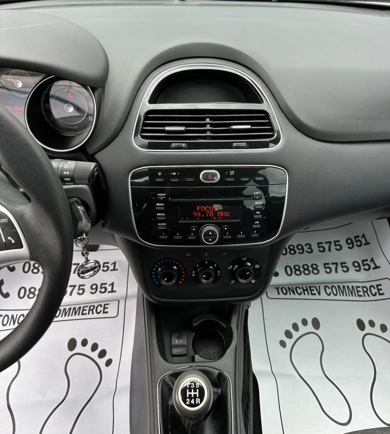 Fiat Punto 1.3-multijet-75hp-EVO-144.000km-CITY-TOP-NEW-m, снимка 10 - Автомобили и джипове - 49848240