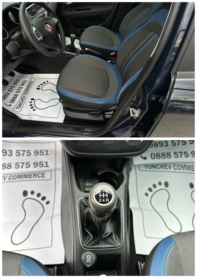 Fiat Punto 1.3-multijet-75hp-EVO-144.000km-CITY-TOP-NEW-m, снимка 15 - Автомобили и джипове - 49848240