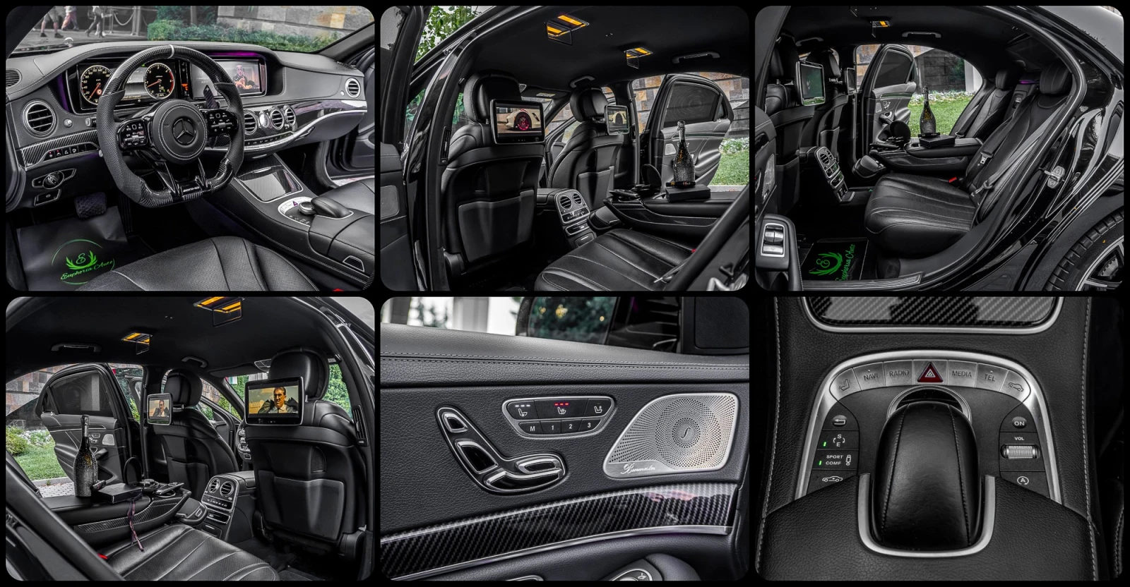 Mercedes-Benz S 350 d* 4MATIC* AMG* 9G* LONG* 3XTV* CARBON* MASSAGE, снимка 17 - Автомобили и джипове - 55450726