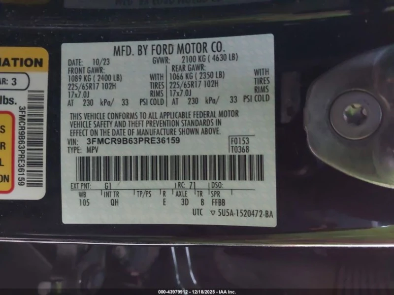 Ford Bronco 1.5l Sport Big Bend, снимка 9 - Автомобили и джипове - 53577528