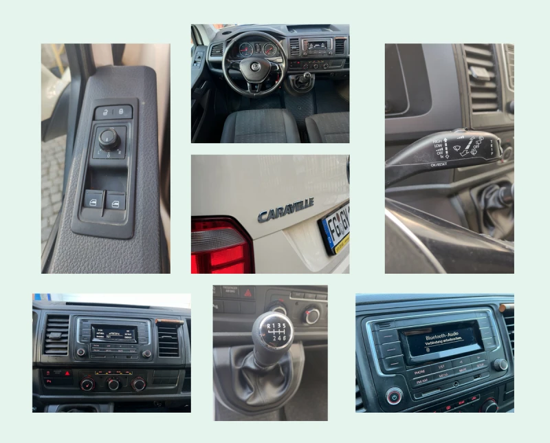 VW Caravelle 2.0 TDI 9места Германия, снимка 12 - Бусове и автобуси - 49143418