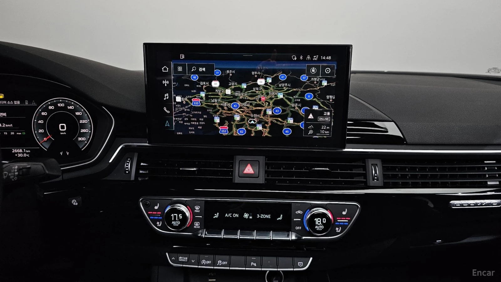 Audi A4 40TDI* QUATTRO* ПОДГРЕВ* ОБДУХВАНЕ* ШИБИДАХ* HUD* , снимка 13 - Автомобили и джипове - 55532835