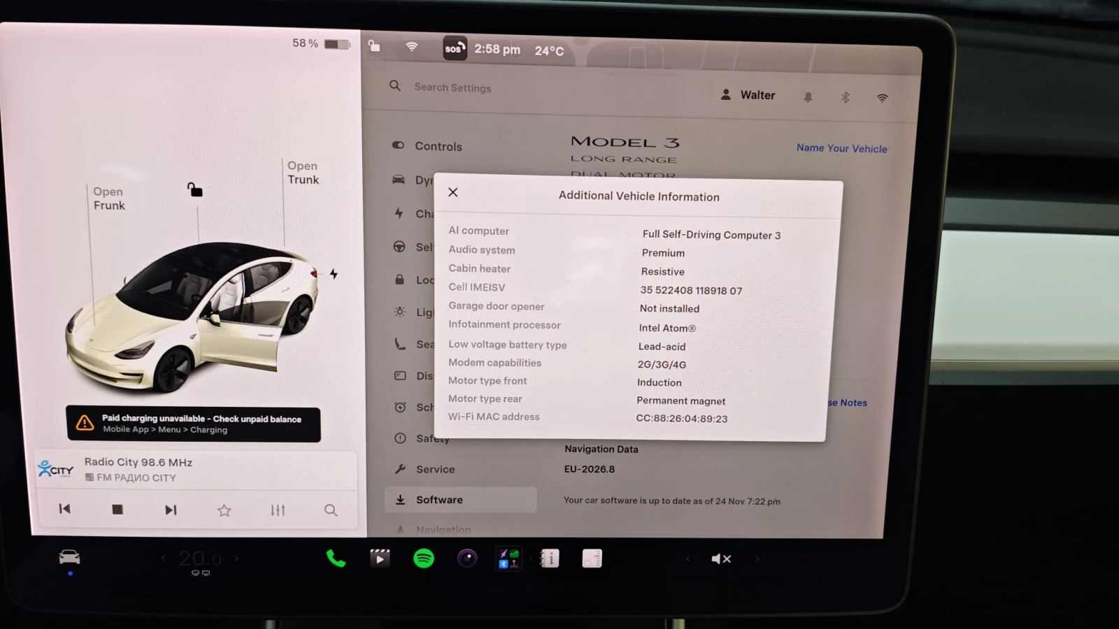 Tesla Model 3 LONG RANGE AWD, снимка 16 - Автомобили и джипове - 54599269