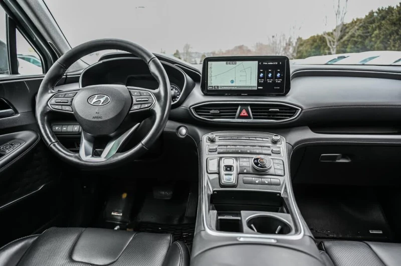 Hyundai Santa fe ДИСТРОНИК* СЛЕДЕНЕ НА ЛЕНТИ* ПАНОРАМА* КОЖА* КАМЕР, снимка 10 - Автомобили и джипове - 53233707