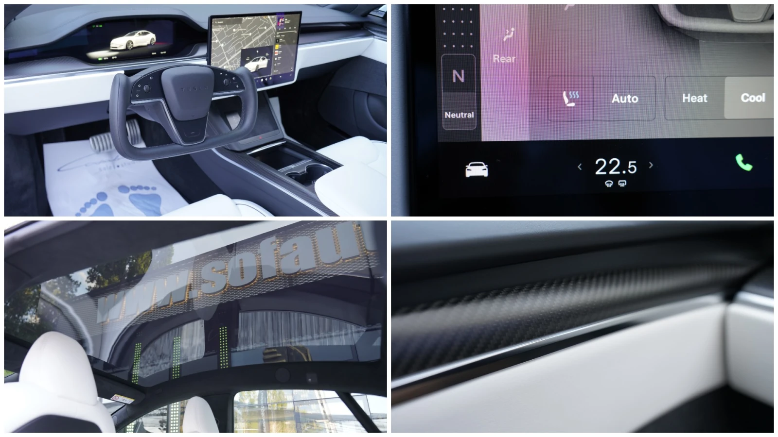 Tesla Model S Plaid Facelift 1020 Hp, снимка 12 - Автомобили и джипове - 55539699