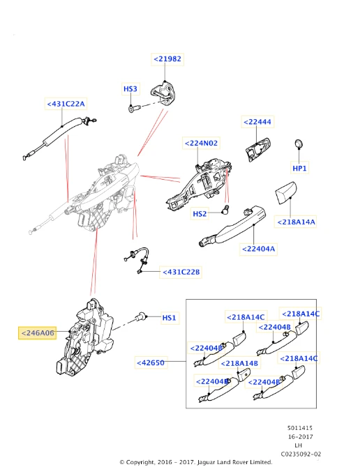 БРАВА ЗАДНА ВРАТА LAND ROVER DISCOVERY/DISCOVERY/FREELANDER/ EVOQUE/RANGE ROVER SPORT/JAGUAR XF CC9 , снимка 2 - Части - 35265572