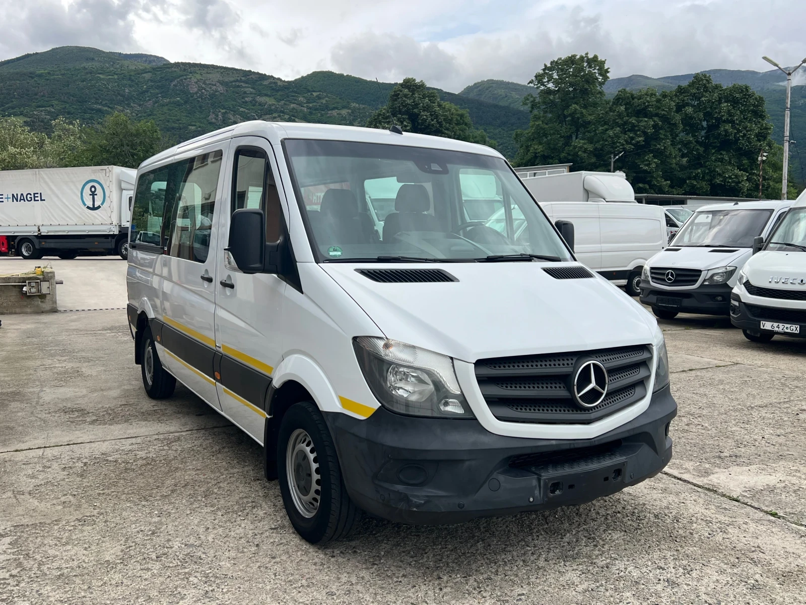 Mercedes-Benz Sprinter 313 9 МЕСТА , 2хКЛИМА , EURO 6, снимка 3 - Бусове и автобуси - 54654316