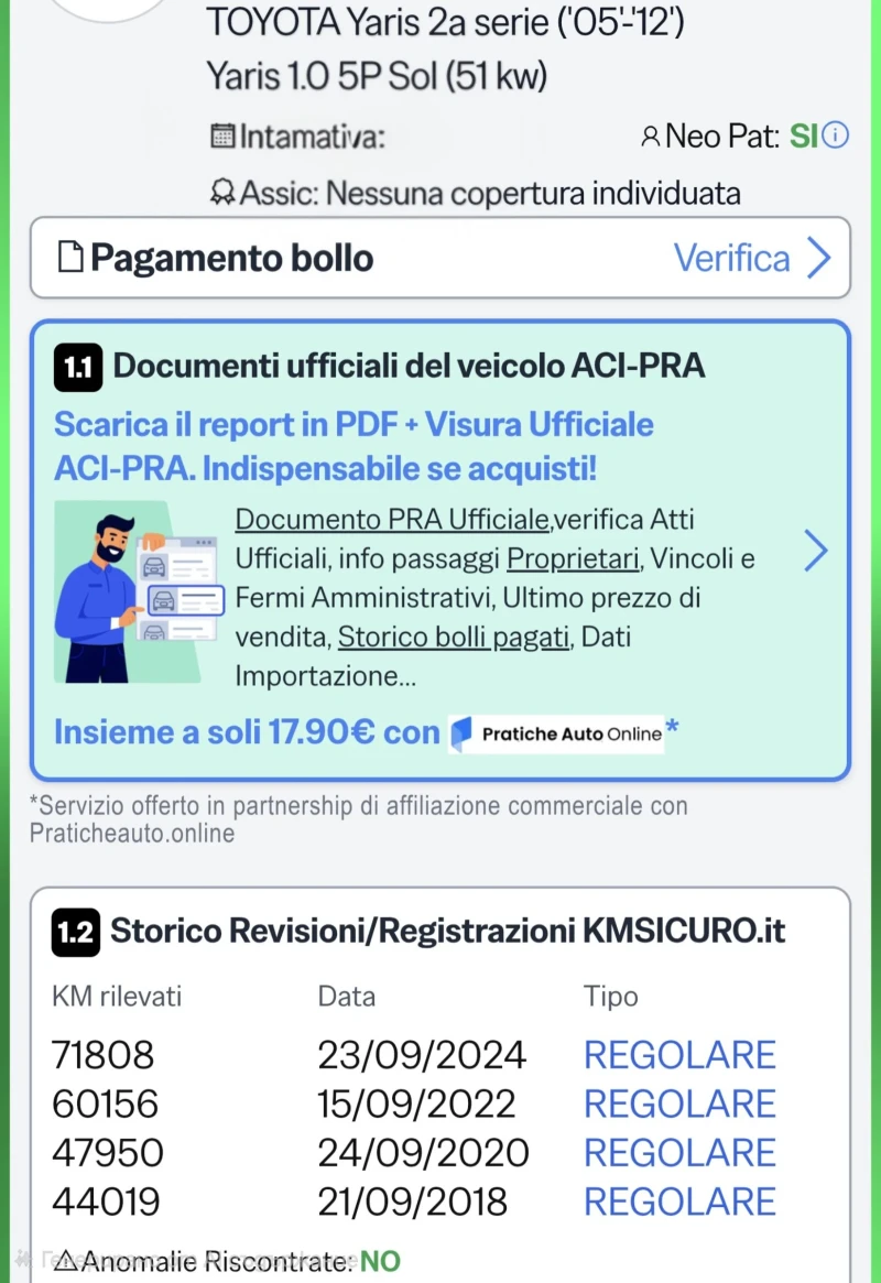 Toyota Yaris 1.0i 69k.c. 77.000км, снимка 17 - Автомобили и джипове - 52661854