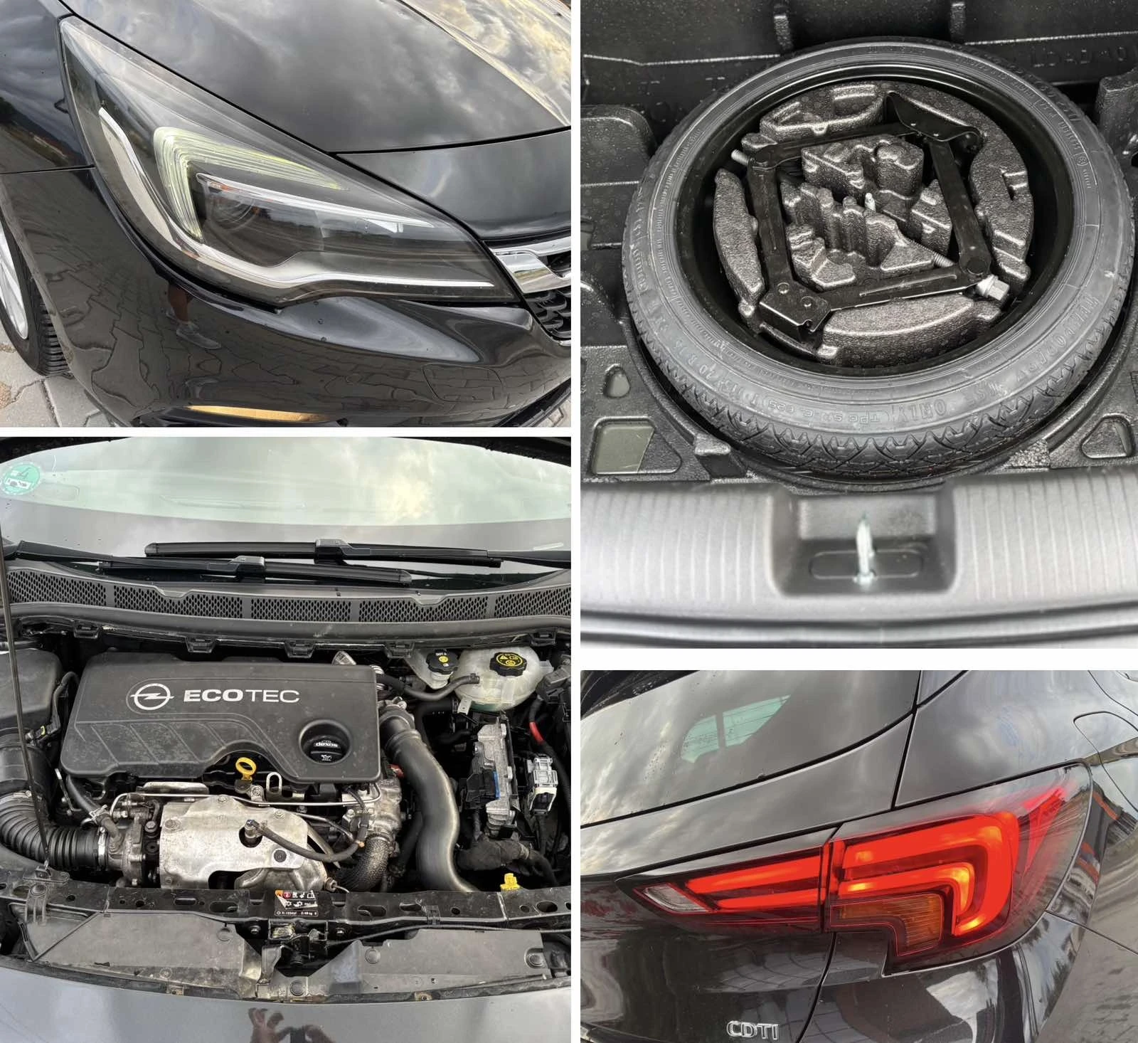 Opel Astra 1.6CDTi/136кс/Лед/Нави/Подгрев/Германия/Евро6, снимка 10 - Автомобили и джипове - 54909232