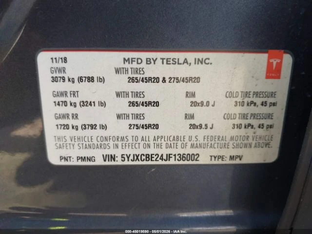 Tesla Model X 100D AWD, снимка 15 - Автомобили и джипове - 55104399
