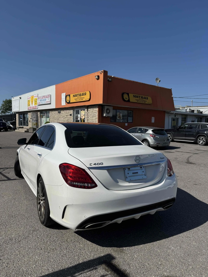 Mercedes-Benz C 400 AMG PK| BURMASTER| PANO| БЯЛА ПЕРЛА| BLACK OPTIC| , снимка 3 - Автомобили и джипове - 53201836
