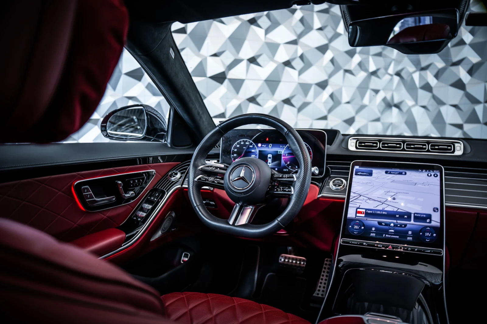 Mercedes-Benz S 400 d 4M L AMG - CHAUFFEUR - EXCLUSIVE RED | Mobile.bg � ����������� 10