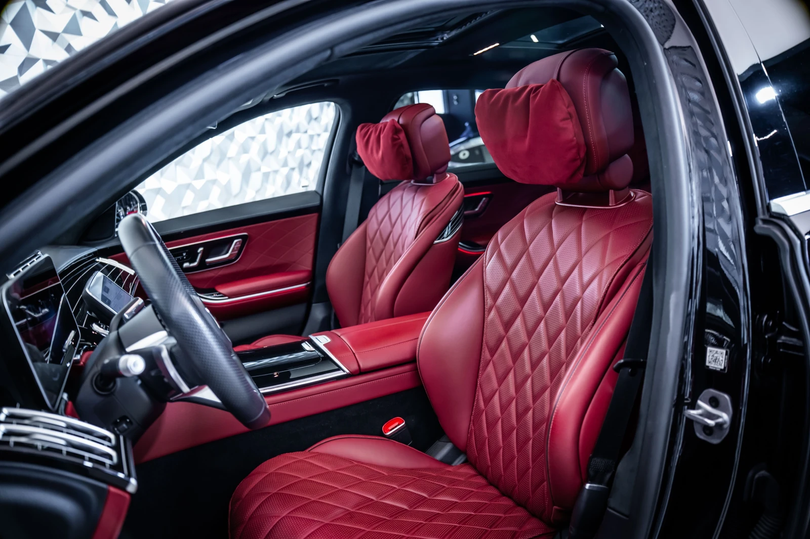 Mercedes-Benz S 400 d 4M L AMG - CHAUFFEUR - EXCLUSIVE RED | Mobile.bg � ����������� 12
