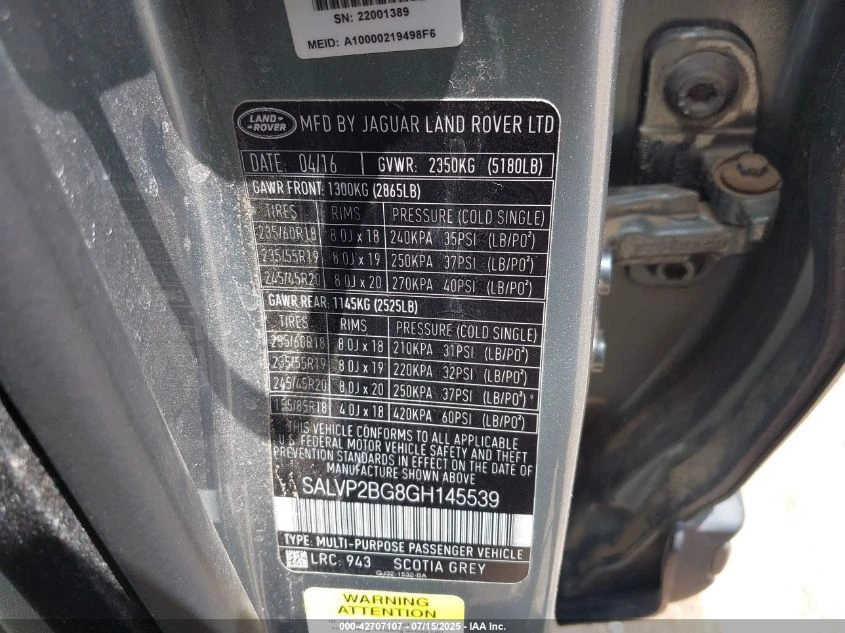 Land Rover Range Rover Evoque 2.0L I-4 DI, DOHC, VVT, TURBO, 240HP 4X4 Drive | Mobile.bg   14