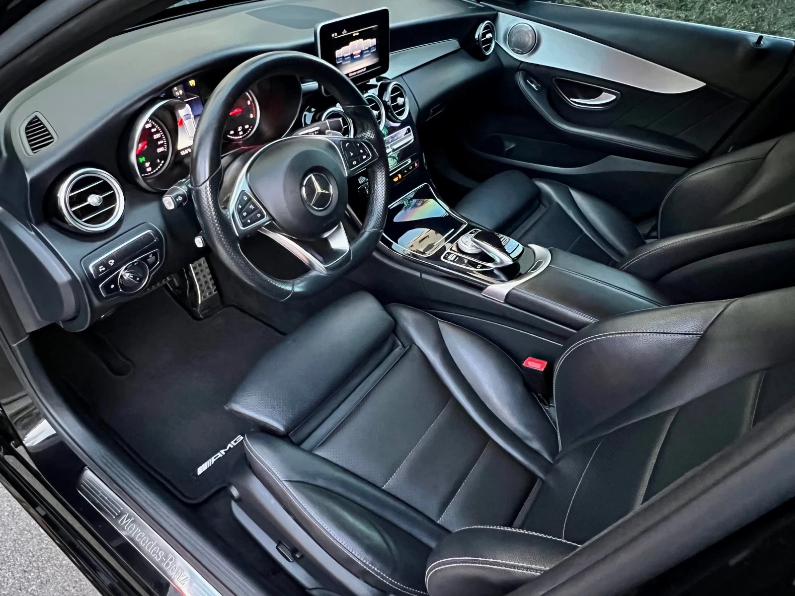 Mercedes-Benz C 220 AMG-Line AFFALTERBACH 9G-TRONIC 360"CAMERA , снимка 7 - Автомобили и джипове - 53831293