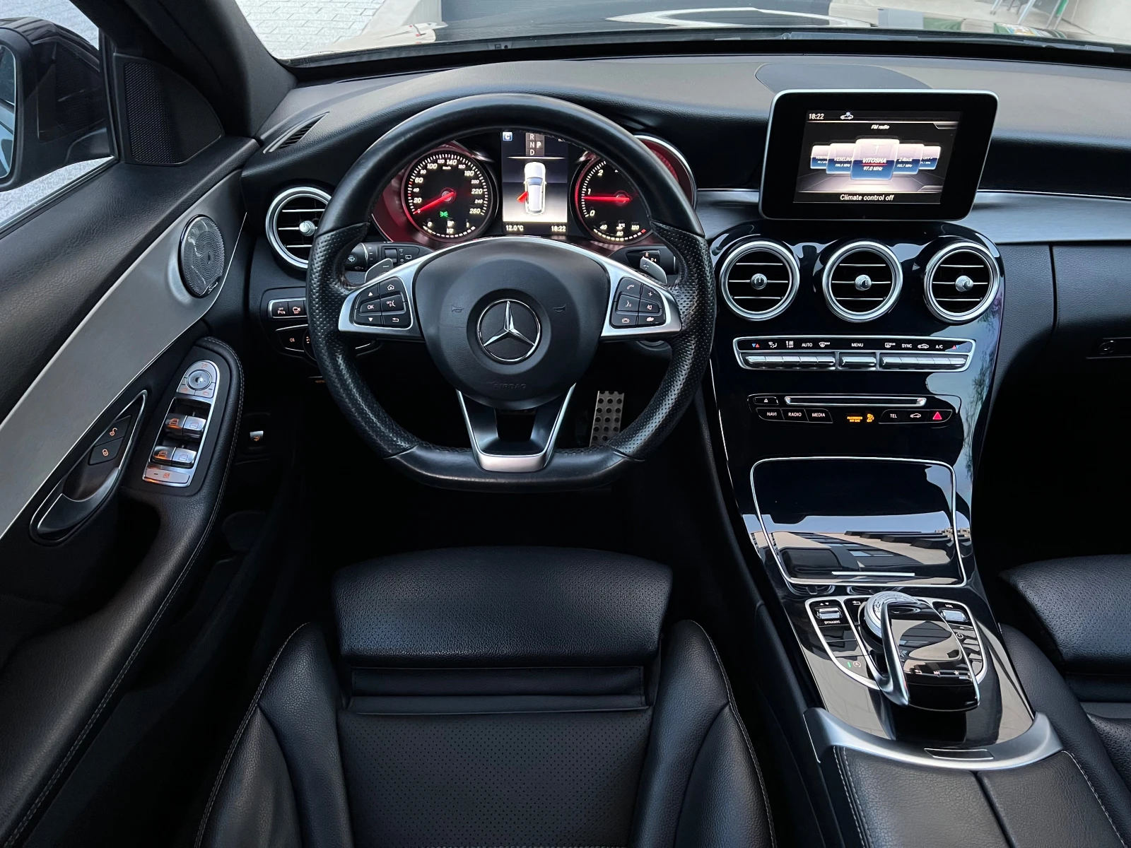 Mercedes-Benz C 220 AMG-Line AFFALTERBACH 9G-TRONIC 360"CAMERA , снимка 11 - Автомобили и джипове - 53831293