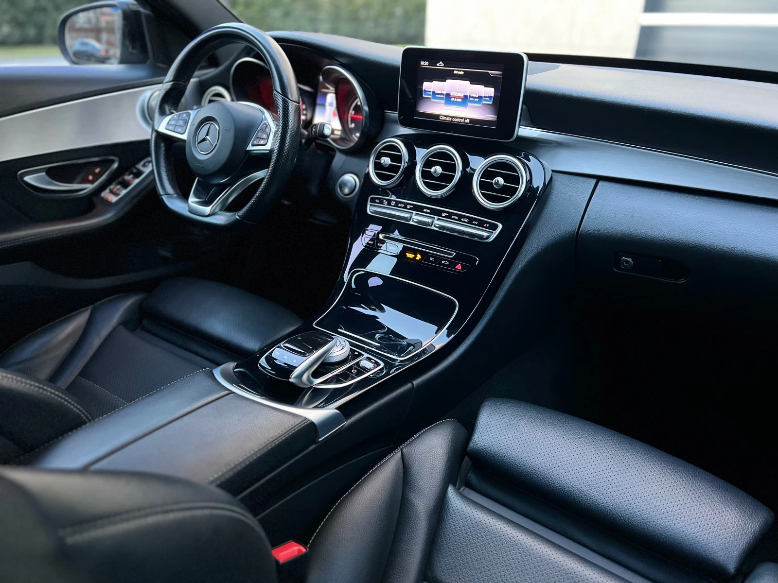 Mercedes-Benz C 220 AMG-Line AFFALTERBACH 9G-TRONIC 360"CAMERA , снимка 8 - Автомобили и джипове - 53831293