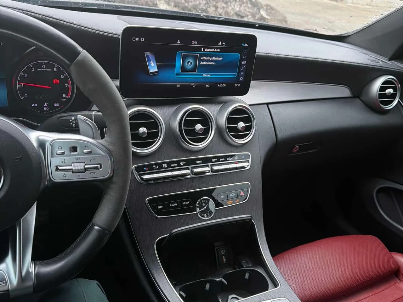 Mercedes-Benz C 43 AMG * ПОДГРЕВ * ШИБИДАХ * ОТ ПРЕДСТАВИТЕЛСТВО, снимка 9 - Автомобили и джипове - 53990529