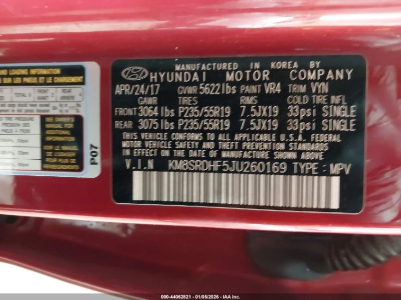 Hyundai Santa fe 3.3L V-6 DI, DOHC, VVT, 290HP All Wheel Drive, снимка 14 - Автомобили и джипове - 53562233