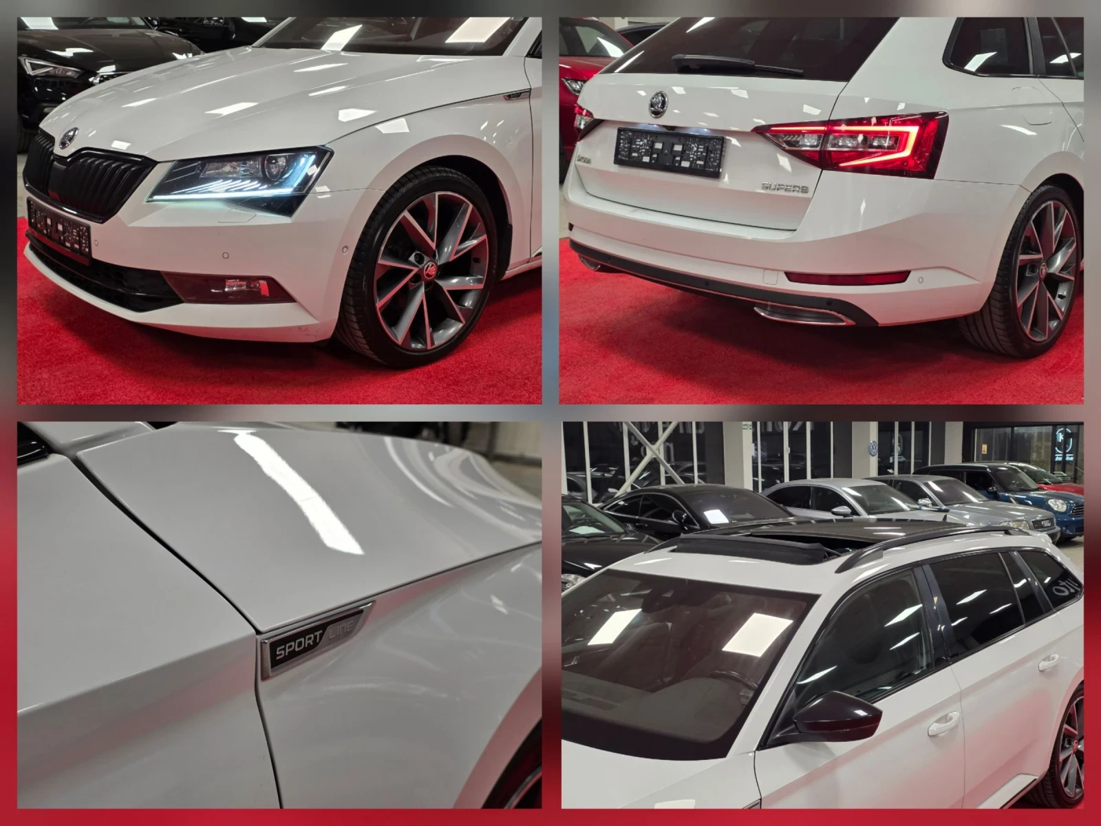 Skoda Superb 2.0 TDI 190hp | Sportline | Всички екстри , снимка 13 - Автомобили и джипове - 54611377