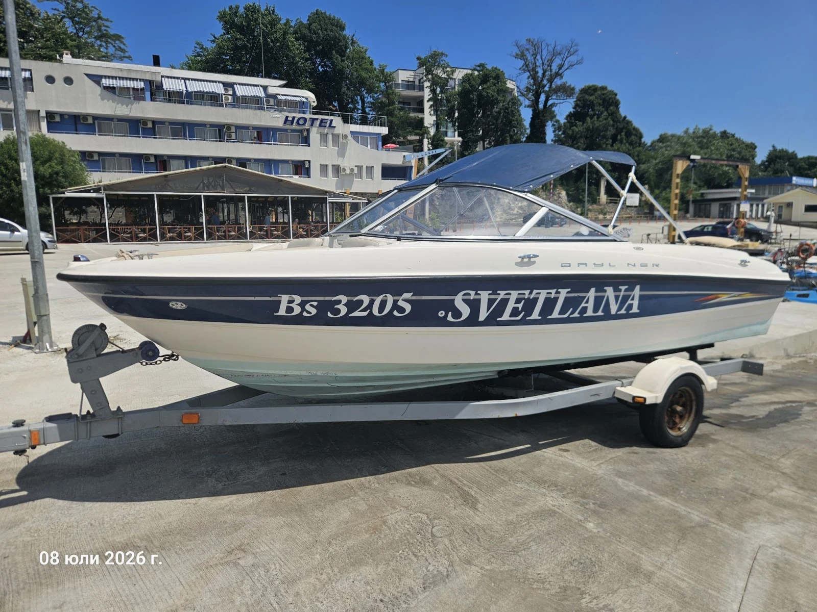 Лодка Bayliner 185, снимка 2 - Воден транспорт - 56123373