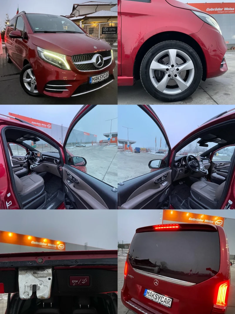 Mercedes-Benz V 300 AMG line 7 местен ГОТОВ ЛИЗИНГ, снимка 17 - Бусове и автобуси - 48791474