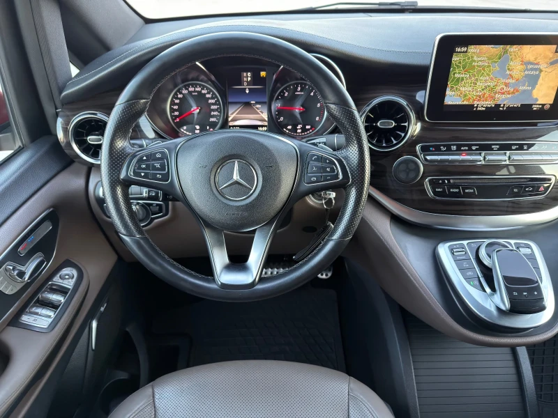 Mercedes-Benz V 300 AMG line 7 местен ГОТОВ ЛИЗИНГ, снимка 12 - Бусове и автобуси - 48791474