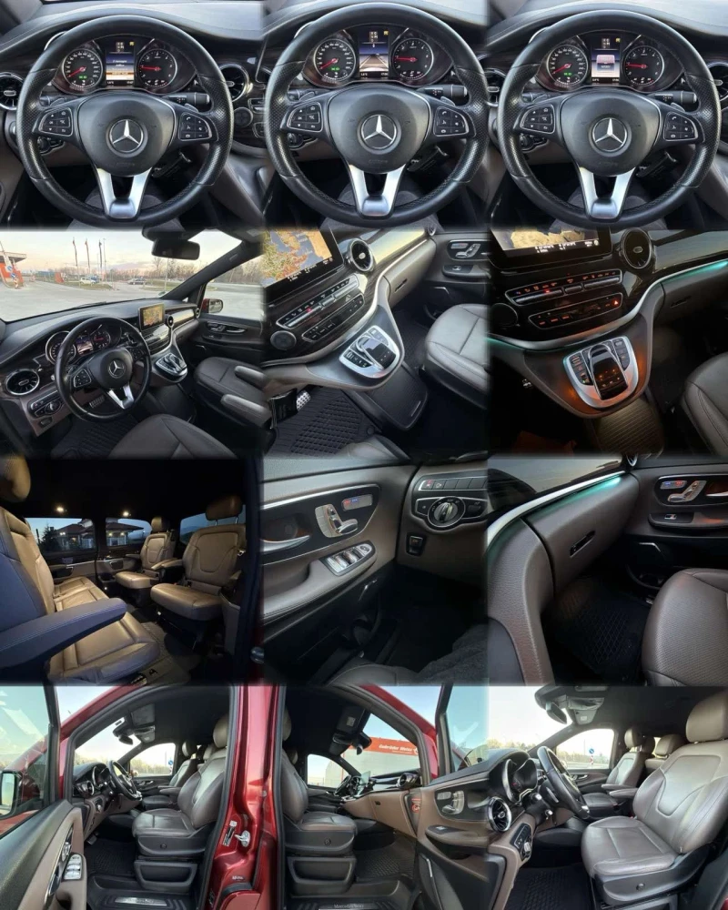 Mercedes-Benz V 300 AMG line 7 местен ГОТОВ ЛИЗИНГ, снимка 15 - Бусове и автобуси - 48791474