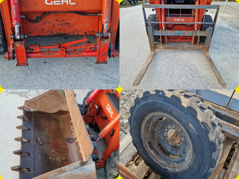 Мини челни товарачи GEHL 3825 SX/1.8т./Кофа+ Вилици/1328м.ч./Самонивелиране, снимка 12 - Индустриална техника - 52946218