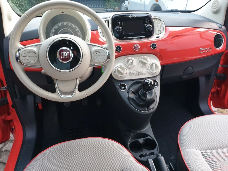 Fiat 500 Първи собственик! 38000км. Ново състояние! Панорам, снимка 8 - Автомобили и джипове - 52011417
