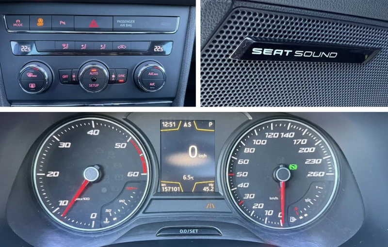 Seat Leon 2.0tdi FR Line / Distronic/ Panorama, снимка 13 - Автомобили и джипове - 53258559