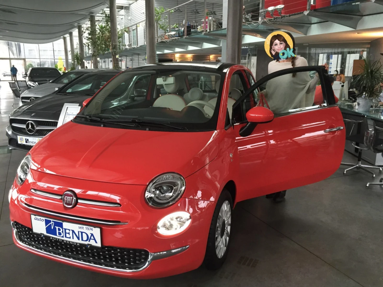 Fiat 500 Първи собственик! 38000км. Ново състояние! Панорам, снимка 1