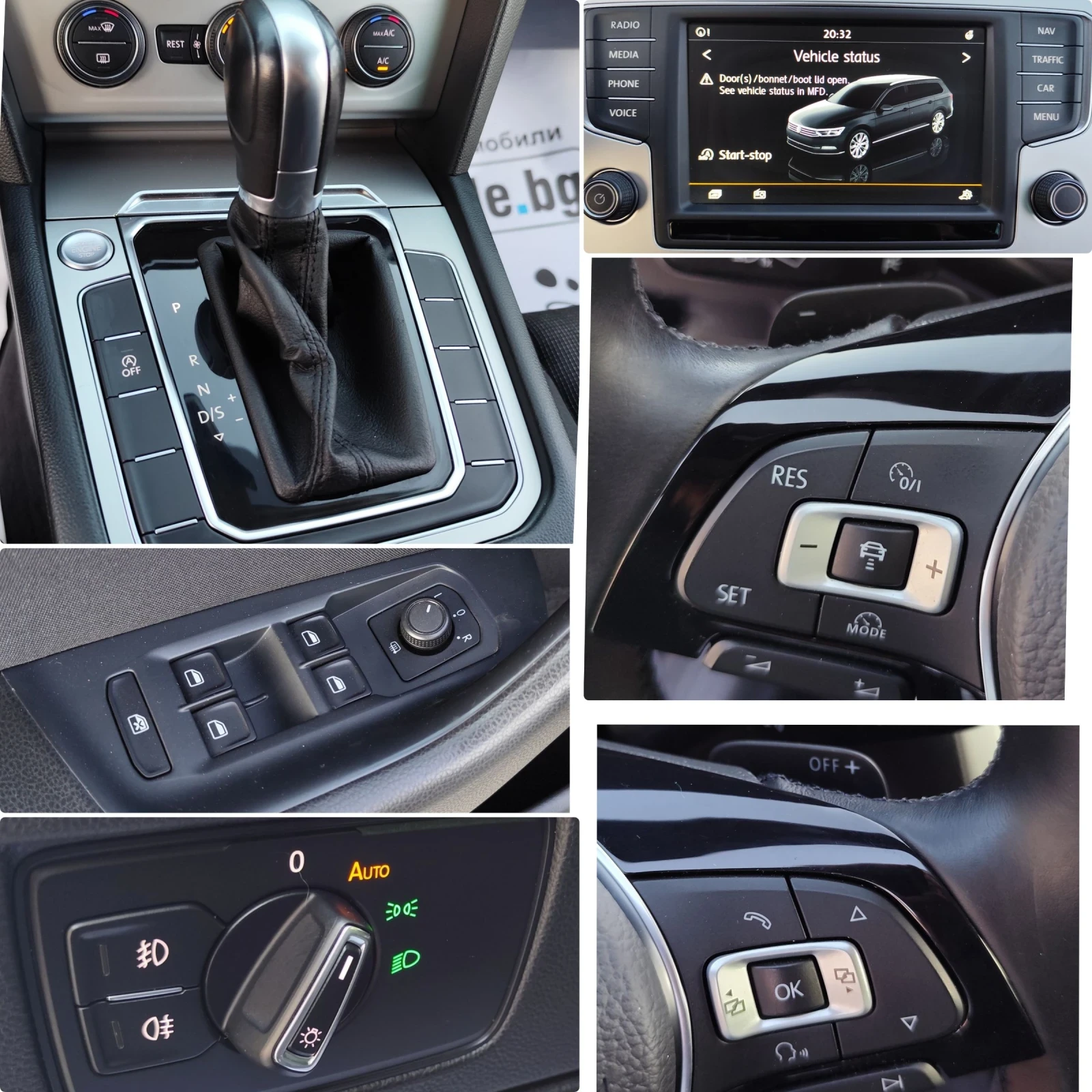 VW Passat 2.0TDI-150к-DSG-LED-NAVI-DISTRONIC-МАСАЖ-EU-6, снимка 17 - Автомобили и джипове - 55479495