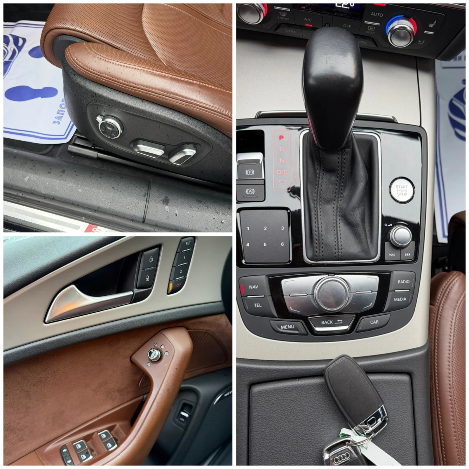 Audi A6 S-line/Bi-turbo/320ps, снимка 13 - Автомобили и джипове - 54157372