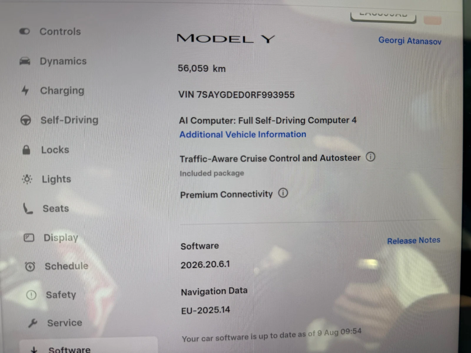 Tesla Model Y FSD 4 / 2024 / 56000 Хил км , снимка 6 - Автомобили и джипове - 55606551
