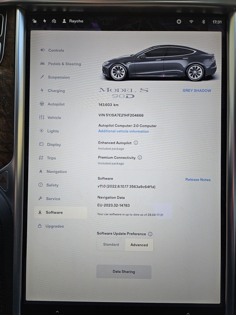 Tesla Model S 90D AWD DUAL MOTOR, снимка 6 - Автомобили и джипове - 45495359