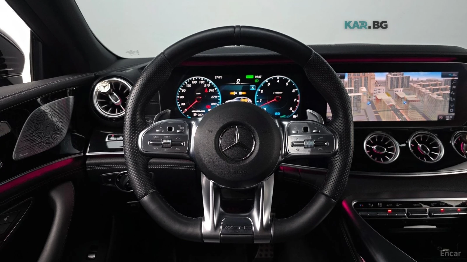 Mercedes-Benz AMG GT 43* 4MATIC* 360* HEAD UP* BURMASTER* ОБДУХВАНЕ* LA, снимка 12 - Автомобили и джипове - 54968437