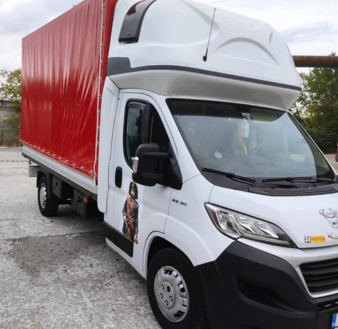 Fiat Ducato Брезент с легло над кабината , може и бартер 