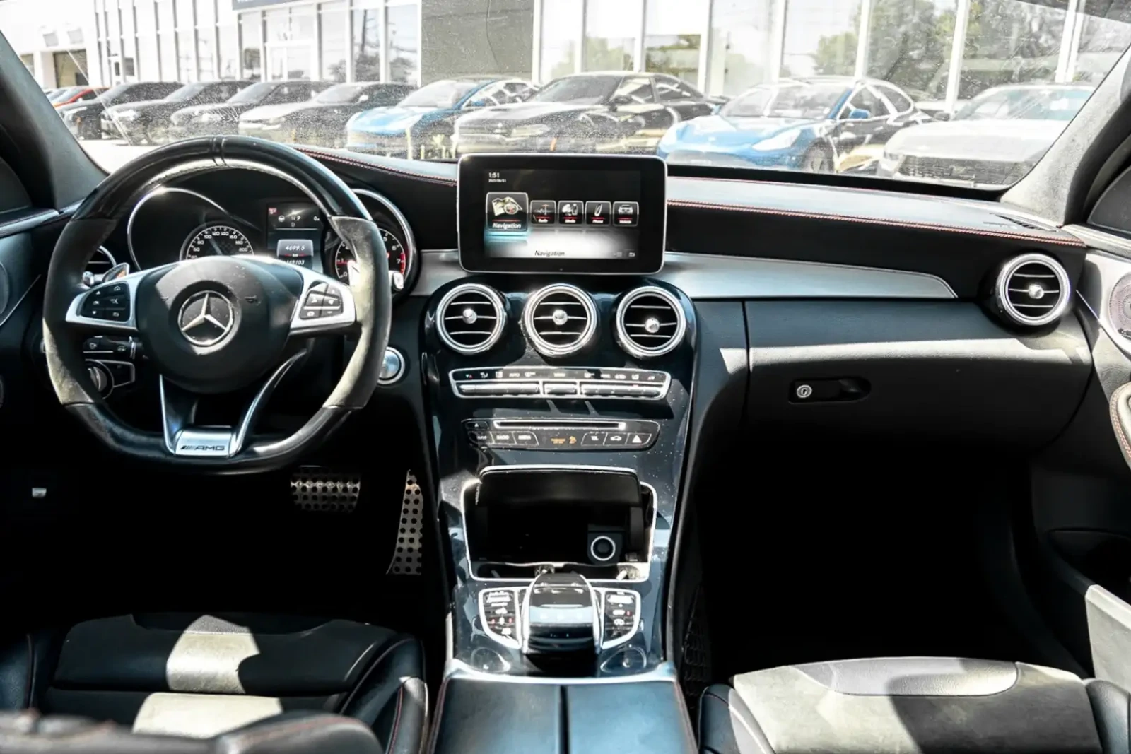 Mercedes-Benz C 43 AMG BURMESTER| PANO| ПАМЕТ| ALCANTARA| ЦЕНА ДО БГ| , снимка 13 - Автомобили и джипове - 55804266