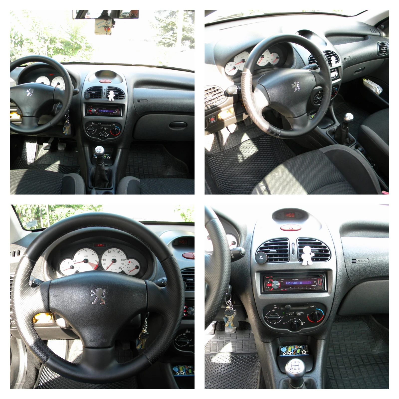 Peugeot 206 XS 1, 4-HDI-70кс* EURO-4* SWEET YEARS* , снимка 12 - Автомобили и джипове - 55615157