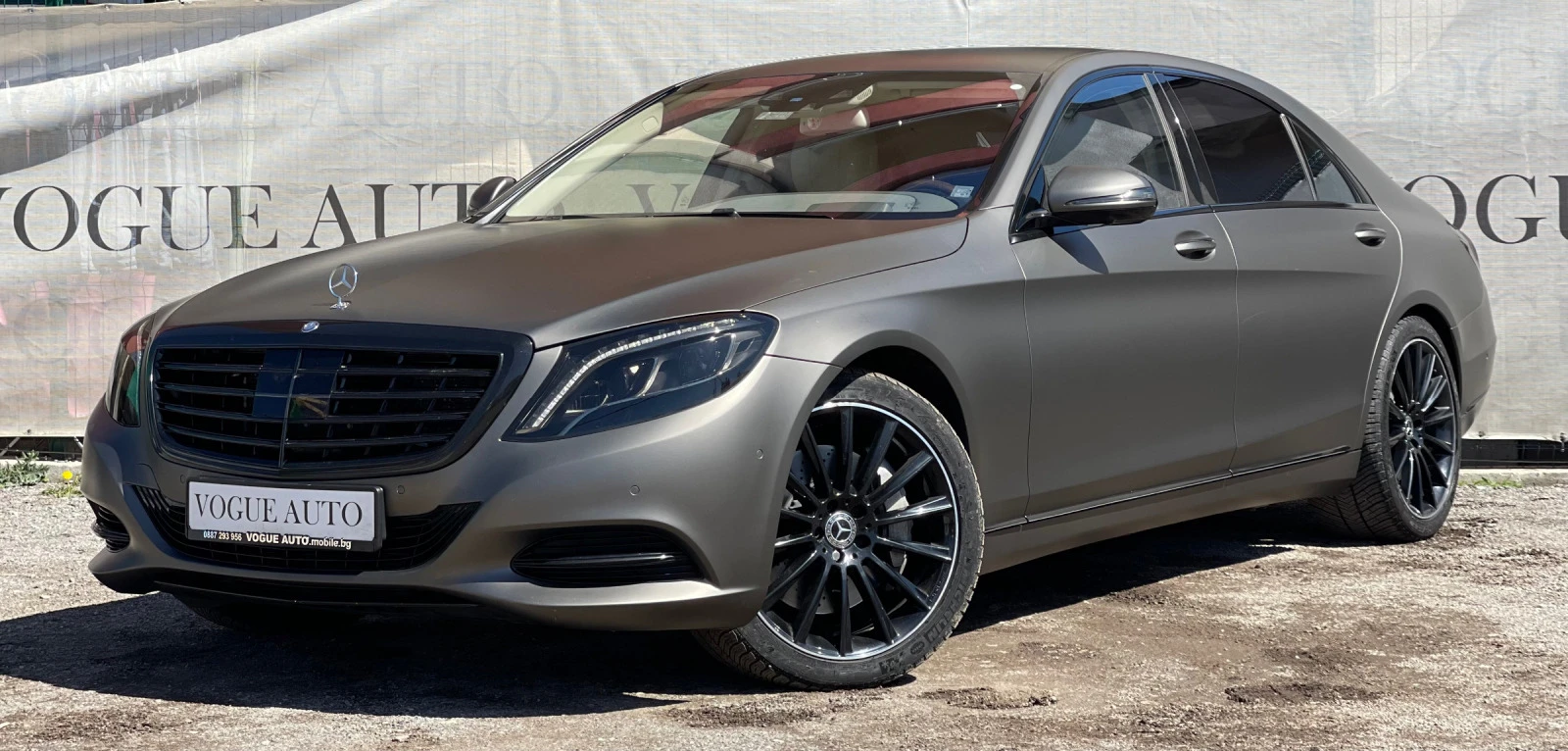 Mercedes-Benz S 500 4М* LONG* 360* BURMESTER* HeadUp* ACC* Keyless - [1] 