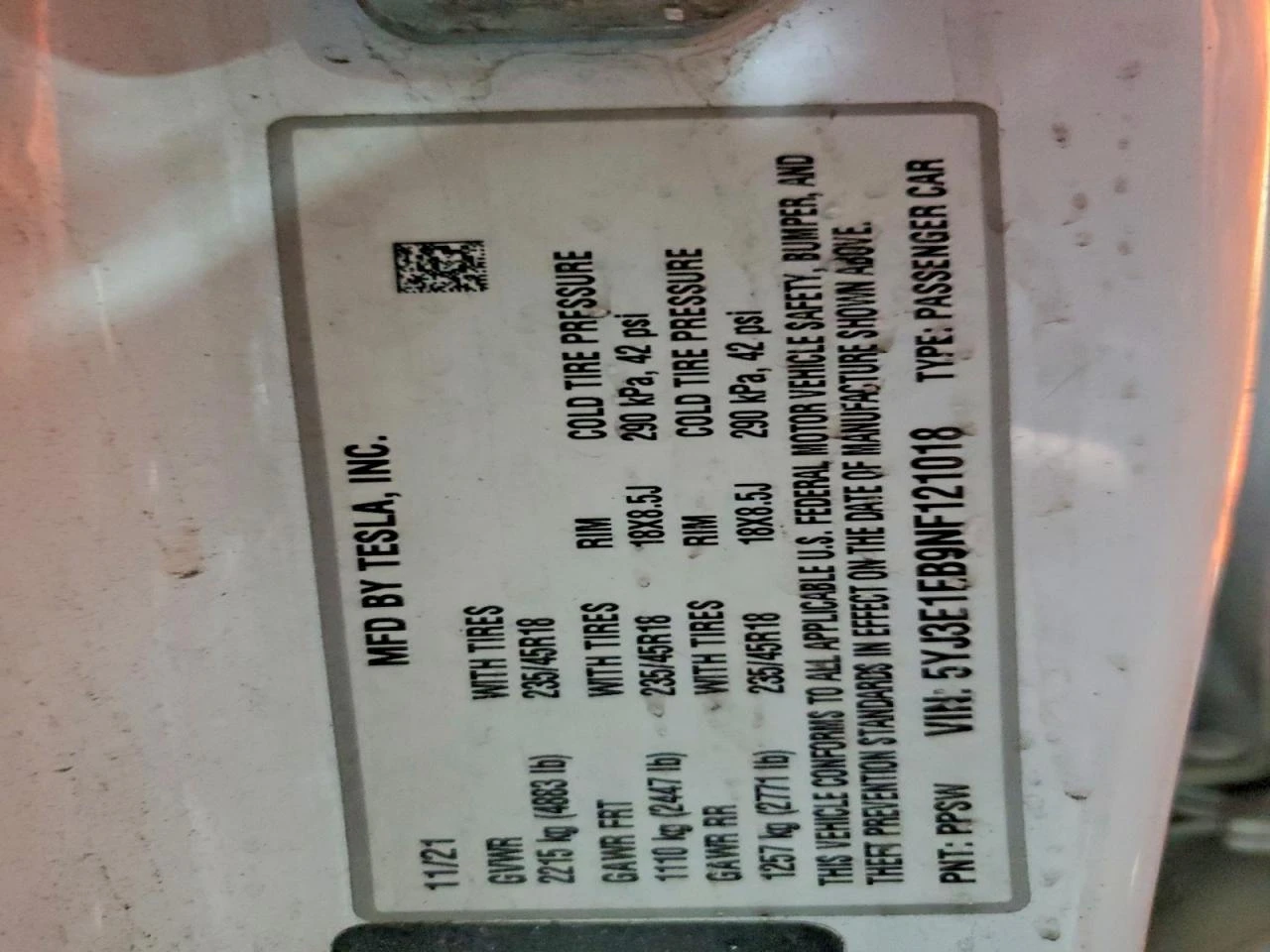 Tesla Model 3, снимка 12 - Автомобили и джипове - 54198074