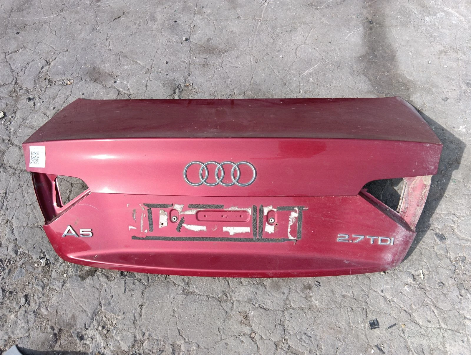 капак заден 2 врати червен Audi A5