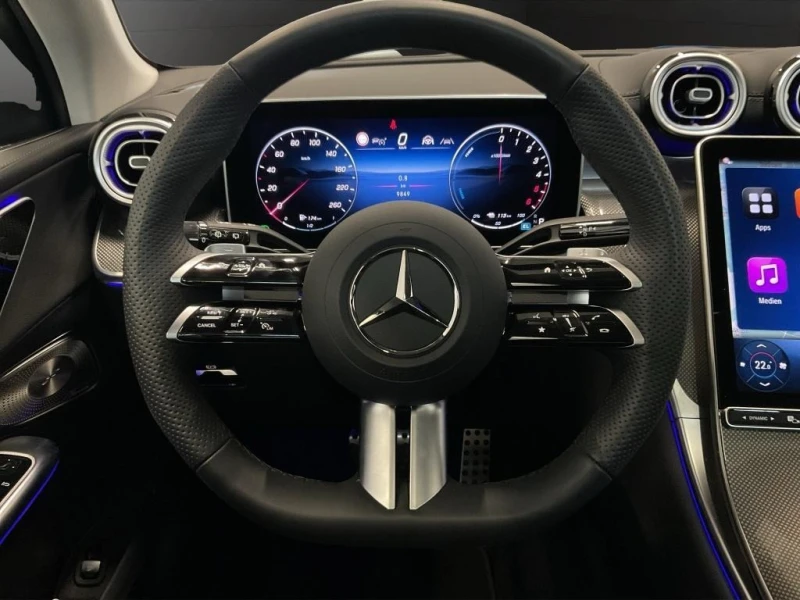 Mercedes-Benz GLC 300 de/AMG/4-MATIC/PLUG-IN/PANO/360/DISTRONIC/, снимка 10 - Автомобили и джипове - 51351005