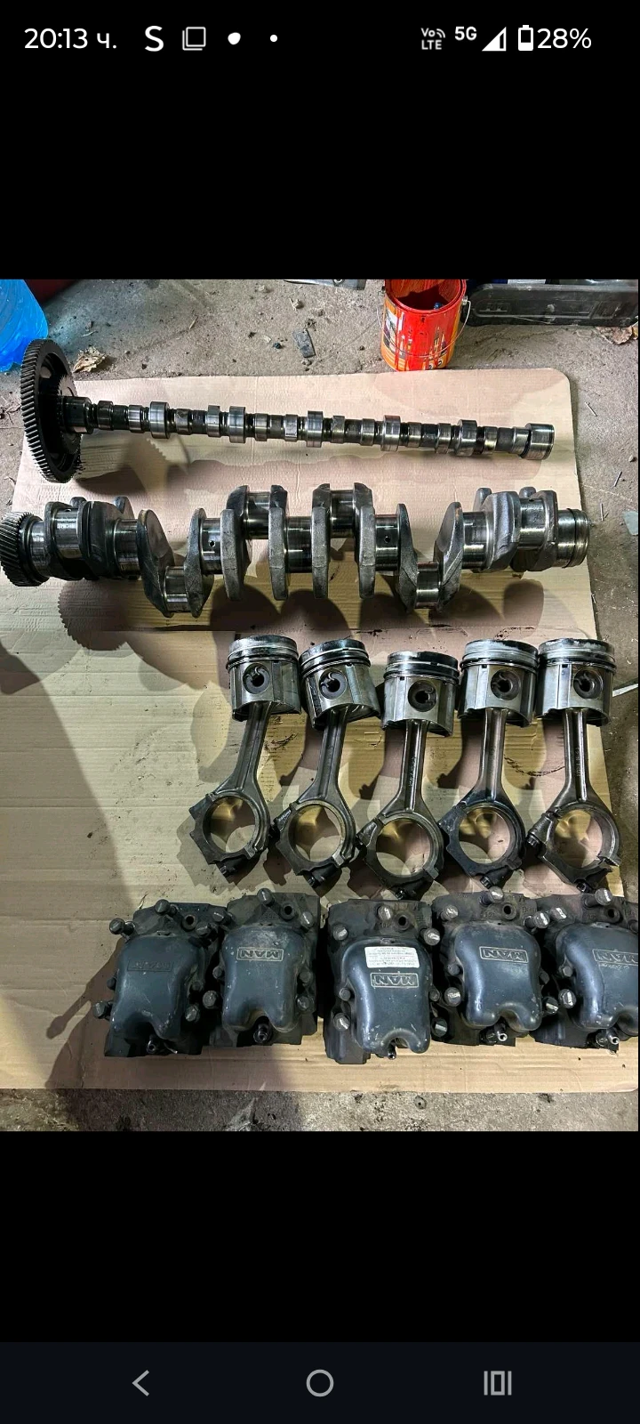 Двигател от камион Ман на части, снимка 2 - Части - 53841065