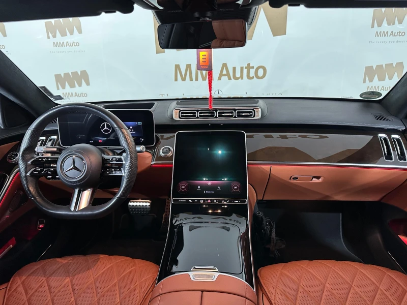 Mercedes-Benz S 580 eHybrid* AMG* 4Matic* Burm* HuD* Pano, снимка 7 - Автомобили и джипове - 50795034